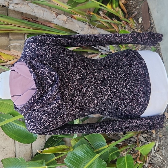 Lululemon Hooded Define Jacket Hoodie Nulu 8 Landscape Spanish Rose Black Lace - Picture 4 of 11